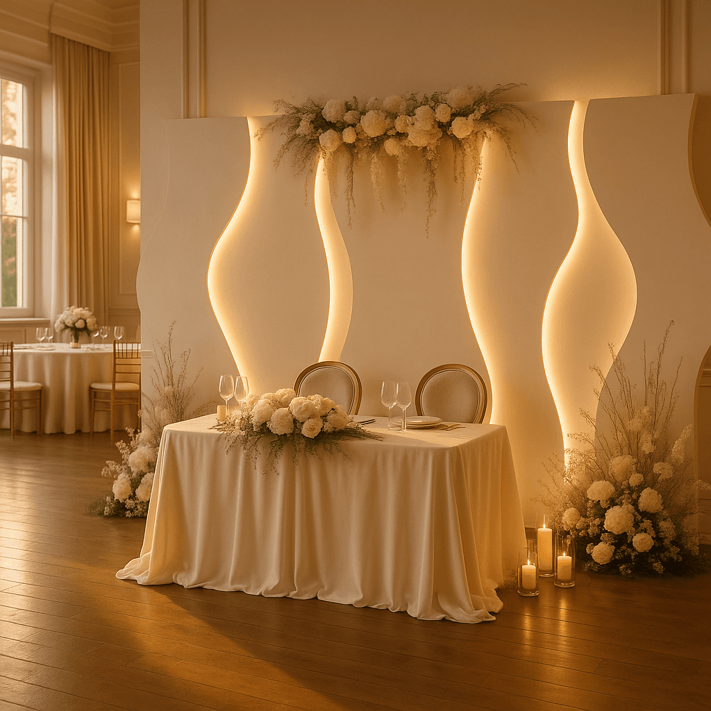 Ścianki na wesele – elegancka i efektowna dekoracja Podjasnogórska